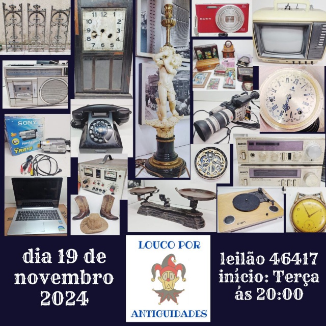 LEILÃO VINTAGE DE DECORAÇÃO E ELETRÔNICOS ANTIGOS