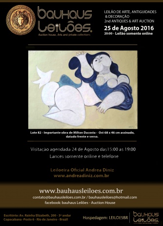 LEILÃO DE ARTE, ANTIGUIDADES & DECORAÇÃO - 2nd ANTIQUES & ART AUCTION