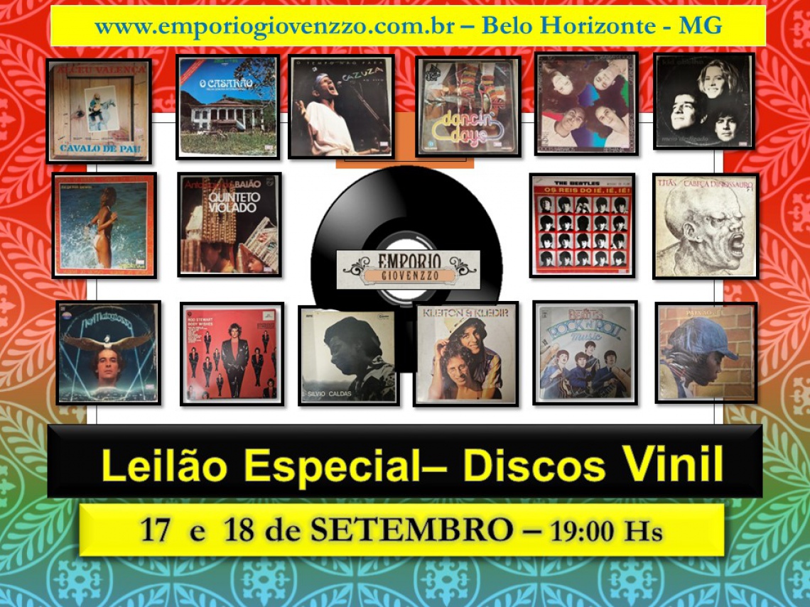 101º LEILÃO ESPECIAL DISCOS DE VINIL
