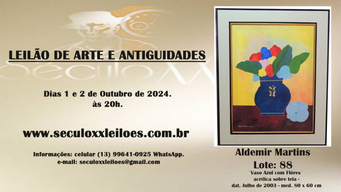 GRANDE LEILÃO DE ARTE E ANTIGUIDADES - OUTUBRO