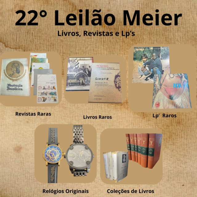 22º Leilão Meier - Livros, Lps e Revistas