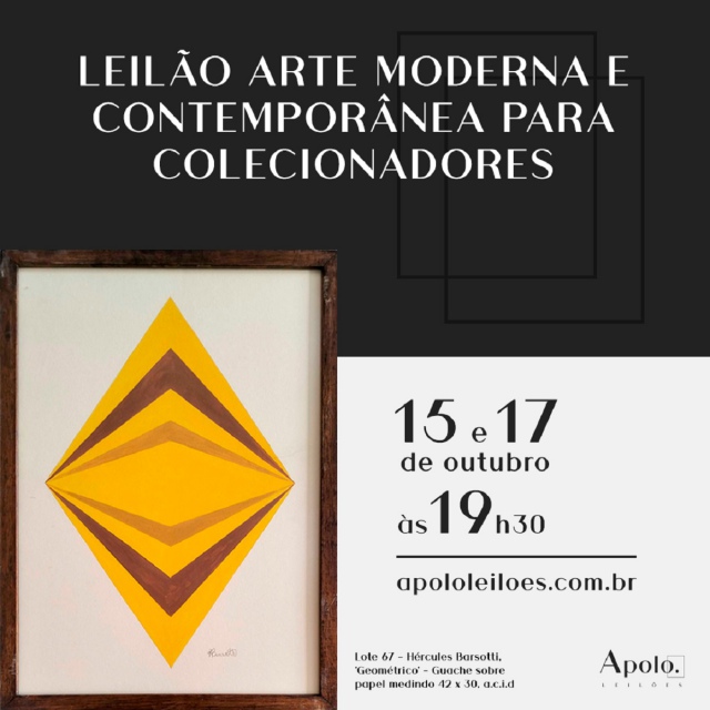 LEILÃO ARTE MODERNA E CONTEMPORÂNEA PARA COLECIONADORES