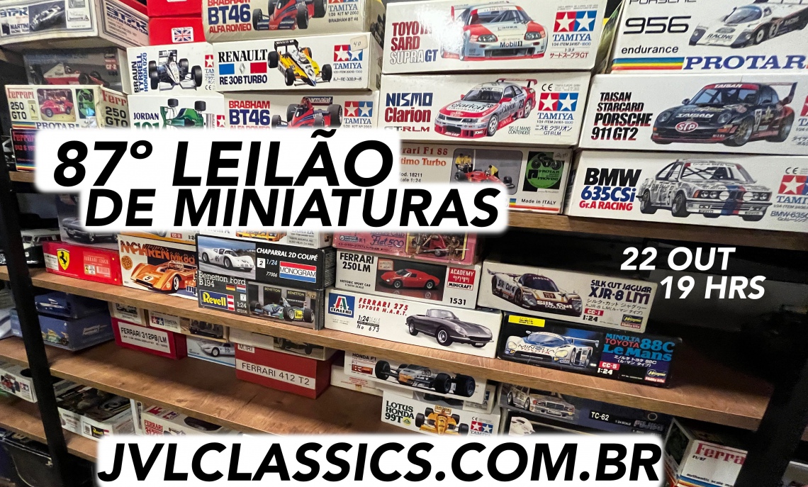 87º Leilão de Miniaturas JVL Classics - Kits de Plastimodelismo