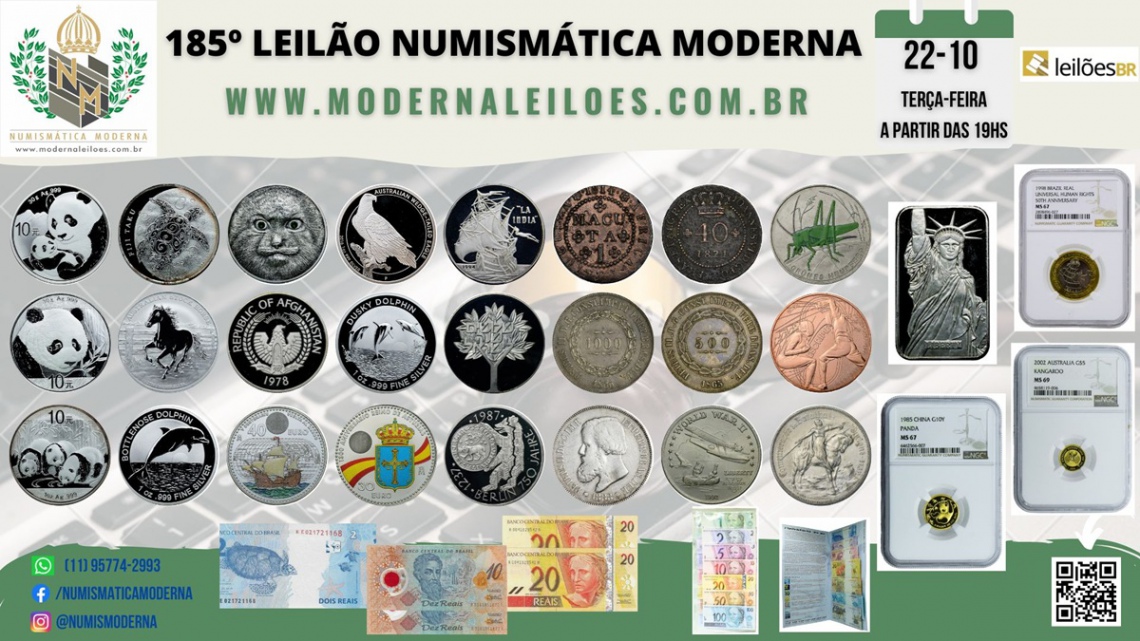 185º LEILÃO NUMISMÁTICA MODERNA