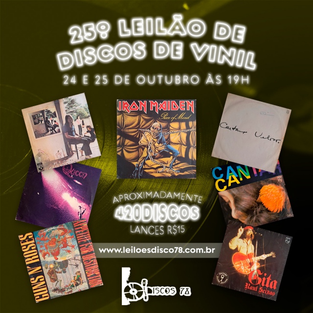 25º LEILÃO DE DISCO DE VINIL - DISCOS 78