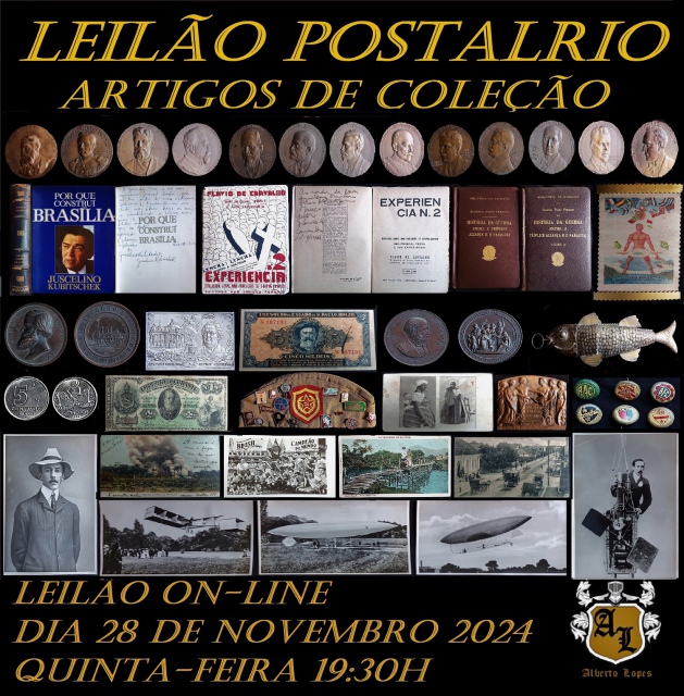 LEILÃO POSTALRIO - ARTIGOS DE COLEÇÃO, ARTE, ANTIGUIDADES E CURIOSIDADES