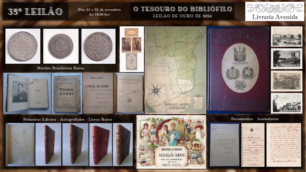 35ª Leilão Avenida - O Tesouro do Bibliófilo