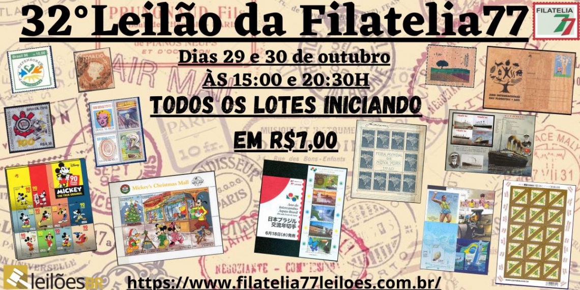 32º Leilão da Filatelia77