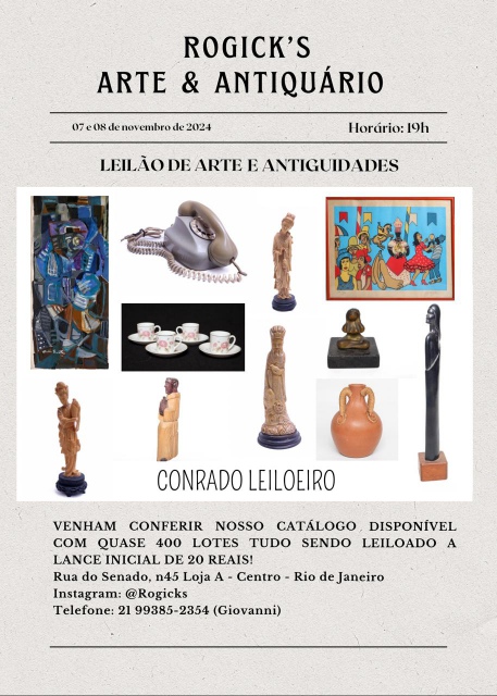 GRANDE LEILÃO DE OVEMBRO  - ROGICKS ARTE E ANTIQUÁRIO