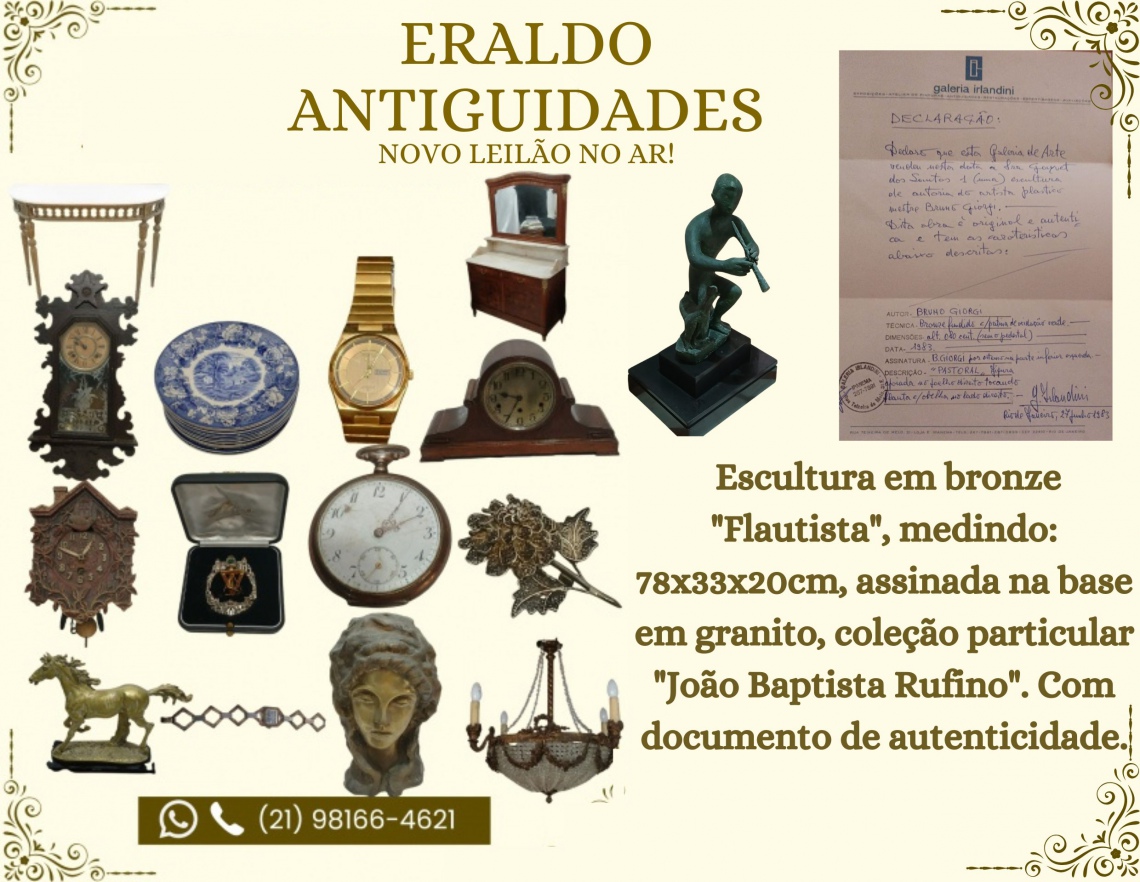 ERALDO ANTIGUIDADES - LEILÃO DE ARTE E ANTIGUIDADES