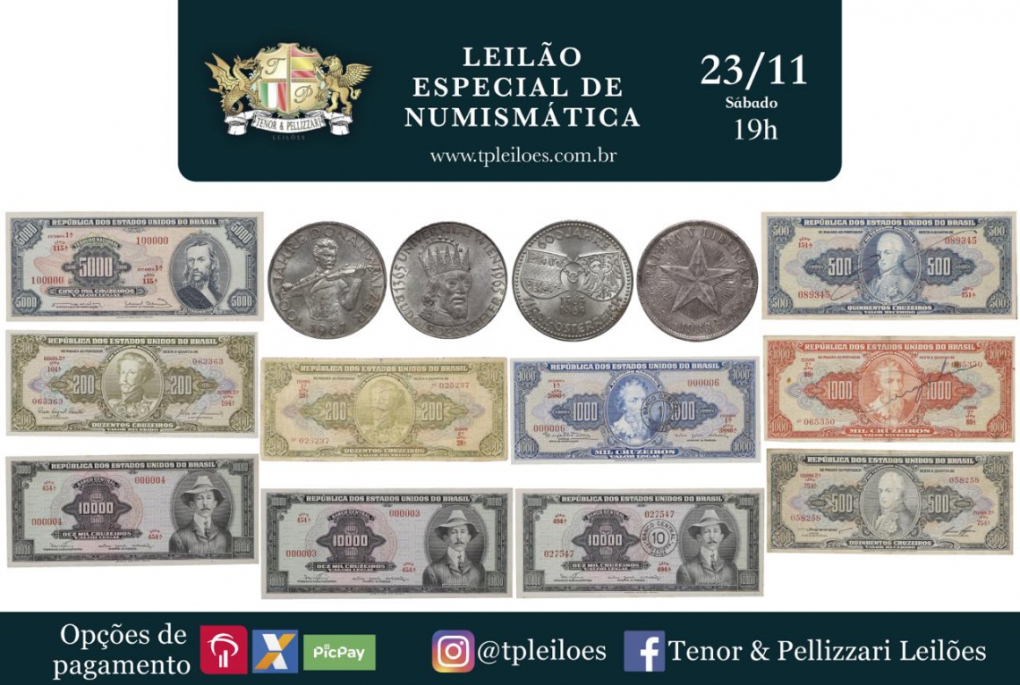 LEILÃO ESPECIAL DE NUMISMÁTICA