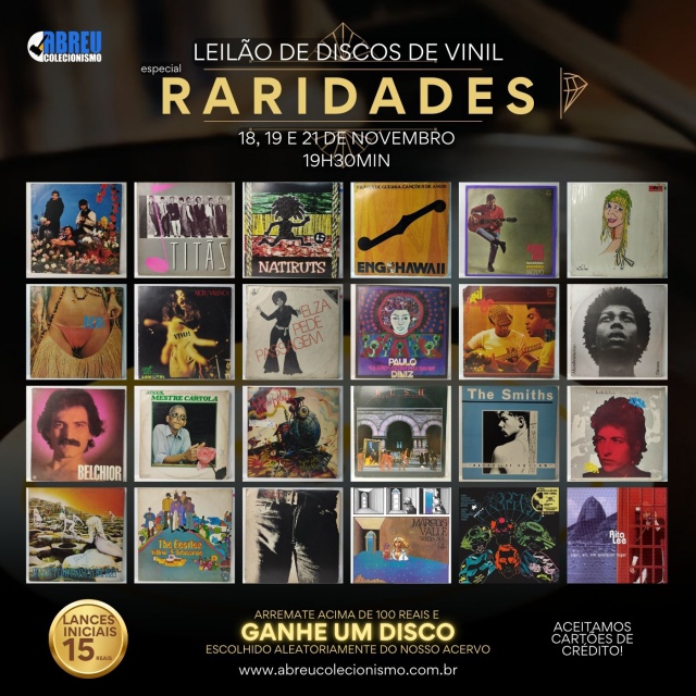 129º LEILÃO DE DISCOS DE VINIL - RARIDADES