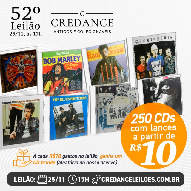 52º LEILÃO CREDANCE ANTIGOS E COLECIONÁVEIS.