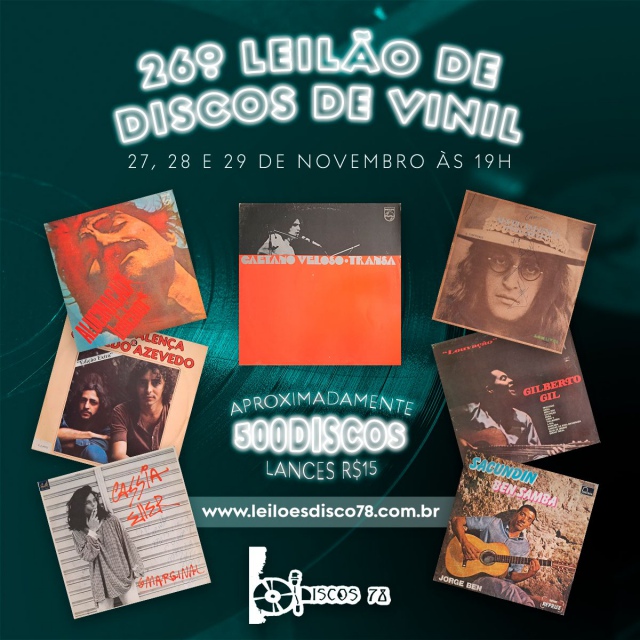 26º LEILÃO DE DISCO DE VINIL - DISCOS 78