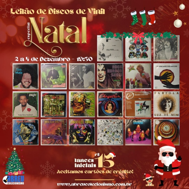 131º LEILÃO DE DISCOS DE VINIL - ESPECIAL NATAL 2024