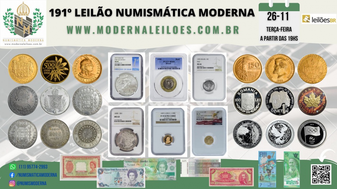 191º LEILÃO NUMISMÁTICA MODERNA