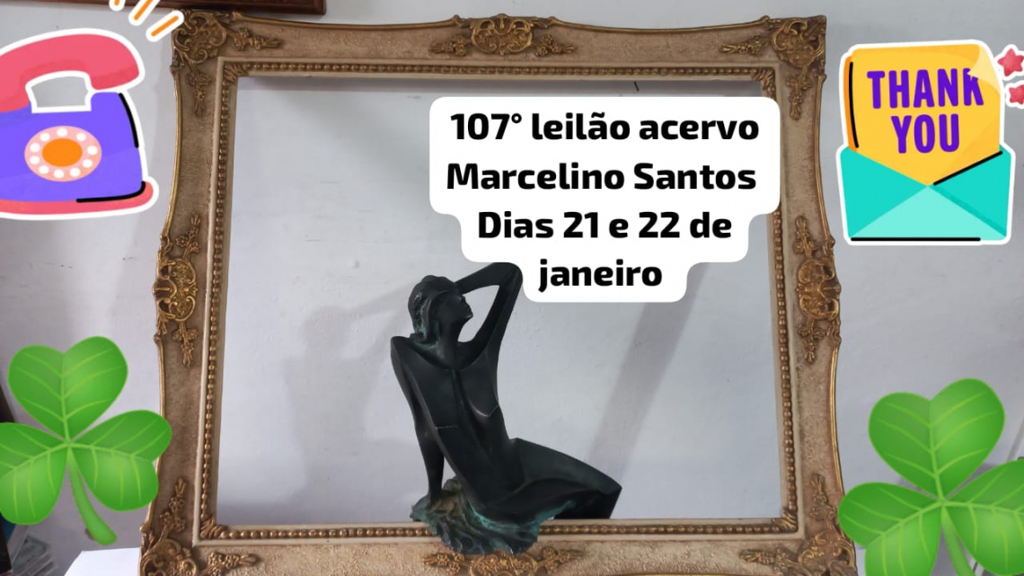 MÚSICA & LITERATURA - 107 LEILÃO MARCELINO SANTOS