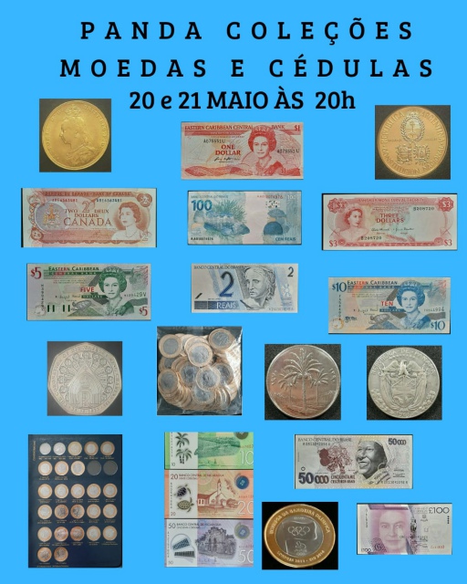 LEILÃO PANDA DE MOEDAS E CÉDULAS