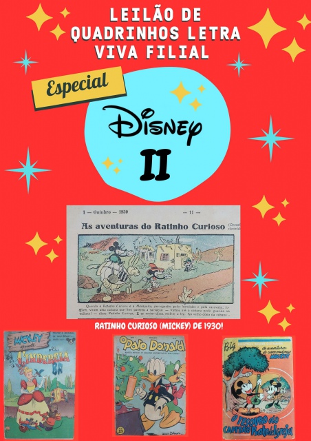 LEILÃO DE QUADRINHOS LETRA VIVA FILIAL: ESPECIAL DISNEY II