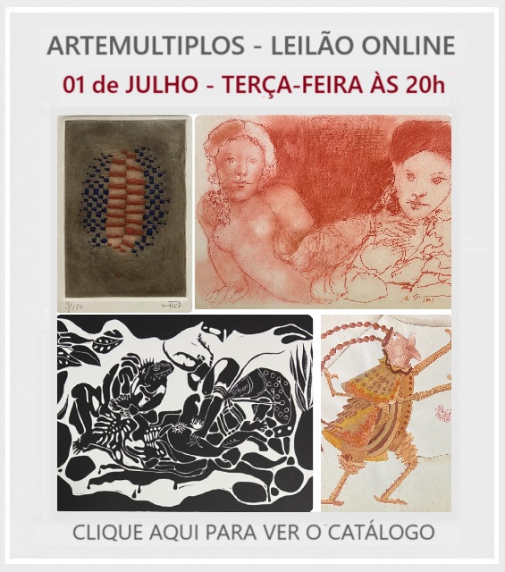 LEILÃO DE ARTE - 01 de JULHO de 2025, às 20h