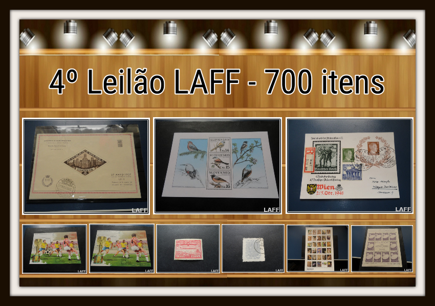 4º LEILÃO LAFF-Filatelia - Premium Colecionismo