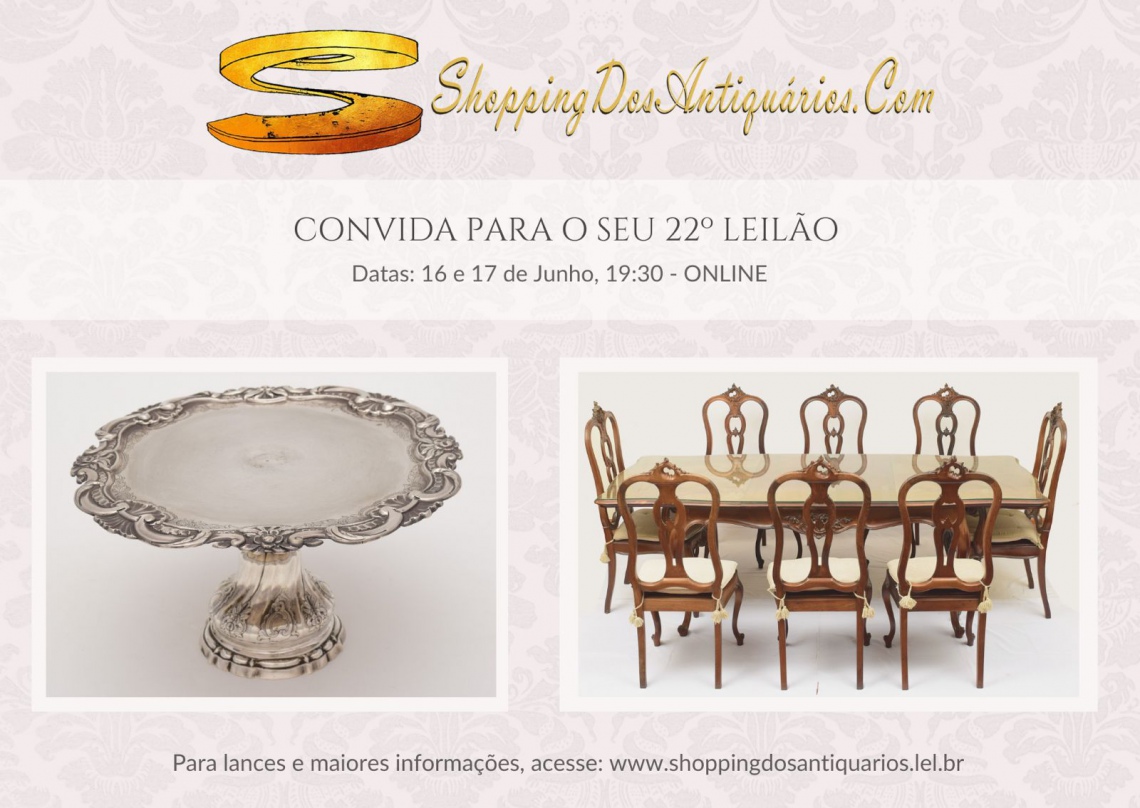 Portal ShoppingDosAntiquarios.Com - 22º LEILÃO DE ARTE E ANTIGUIDADES