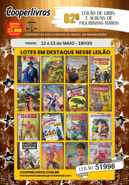 82º Leilão de Gibis e Álbuns de Figurinhas Raros