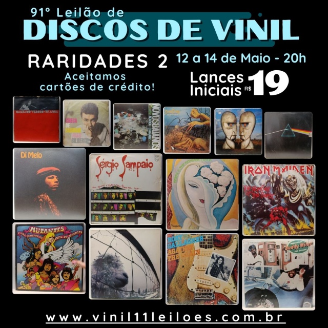 91º LEILÃO DE DISCO DE VINIL - RARIDADES 2