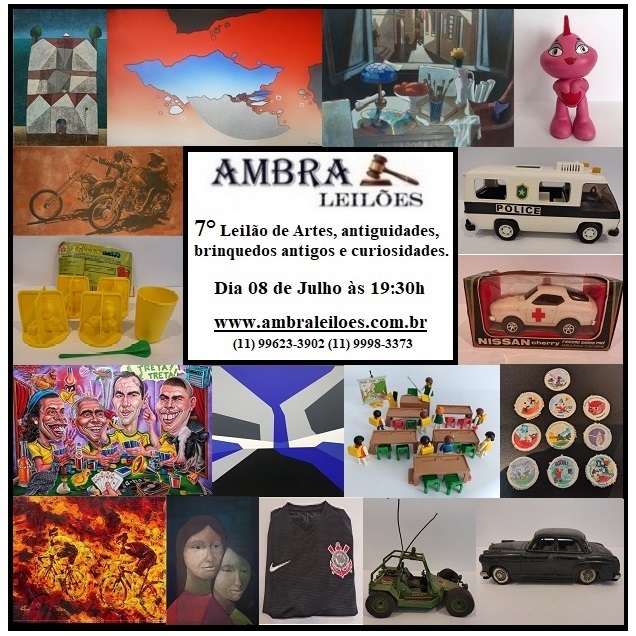 LEILÃO DE ARTE, ANTIGUIDADE, BRINQUEDOS ANTIGOS E CURIOSIDADES