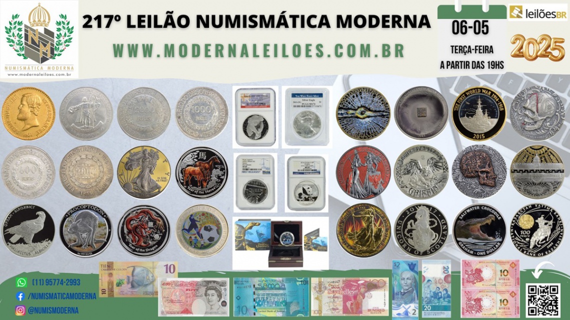 217º LEILÃO NUMISMÁTICA MODERNA