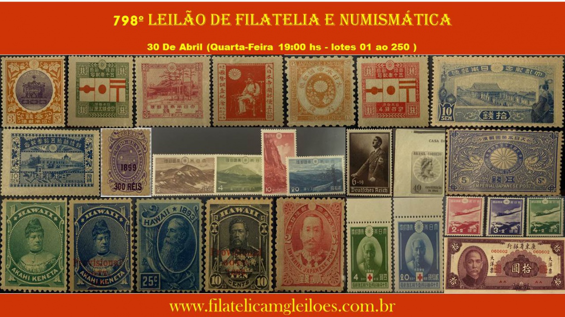 798º Leilão de Filatelia e Numismática