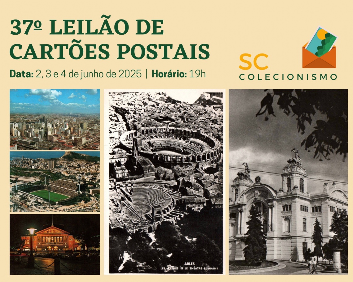 37º Leilão de Cartões Postais
