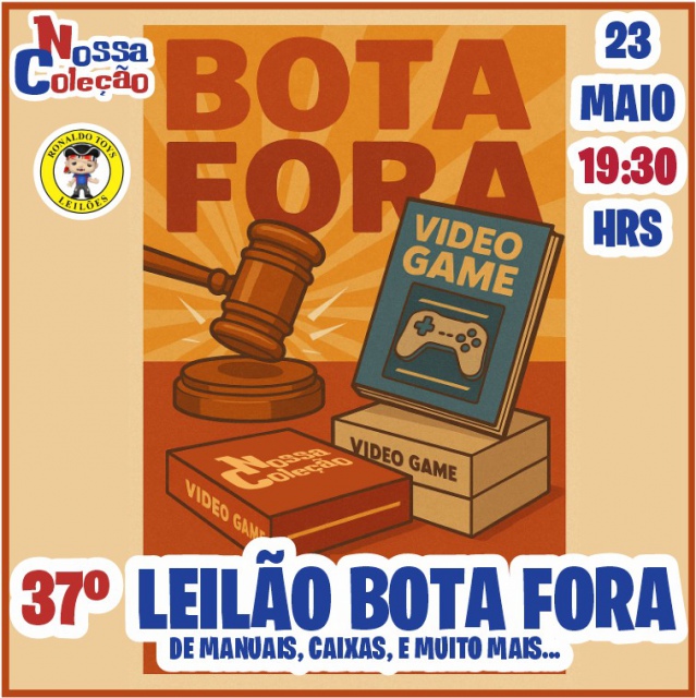 37º LEILÃO BOTA FORA DE GAMES, CARTUCHOS E ACESSÓRIOS