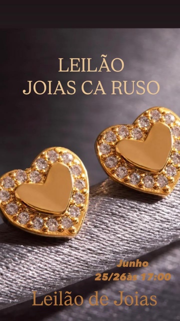 128º LEILÃO JOIAS CARUSO - JOIAS EM OURO 18 K E PRATA 925 (ROSA)