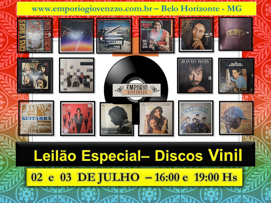 LEILÃO ESPECIAL - DISCOS DE VINIL