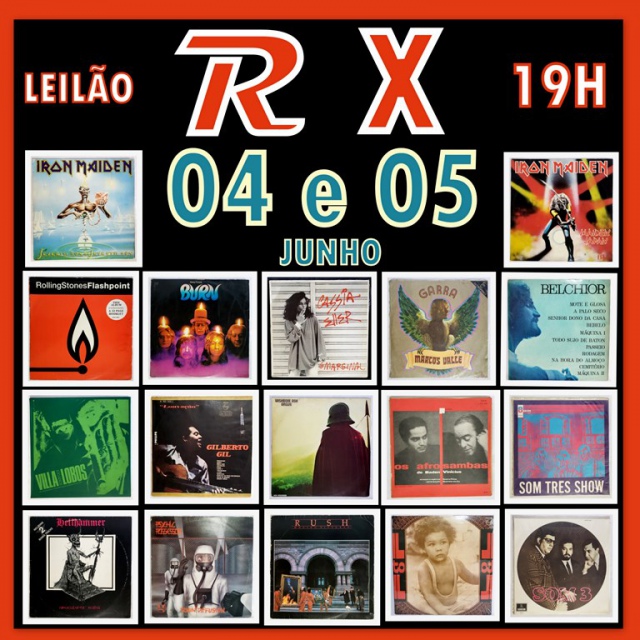 LEILÃO DE VINIL RX.