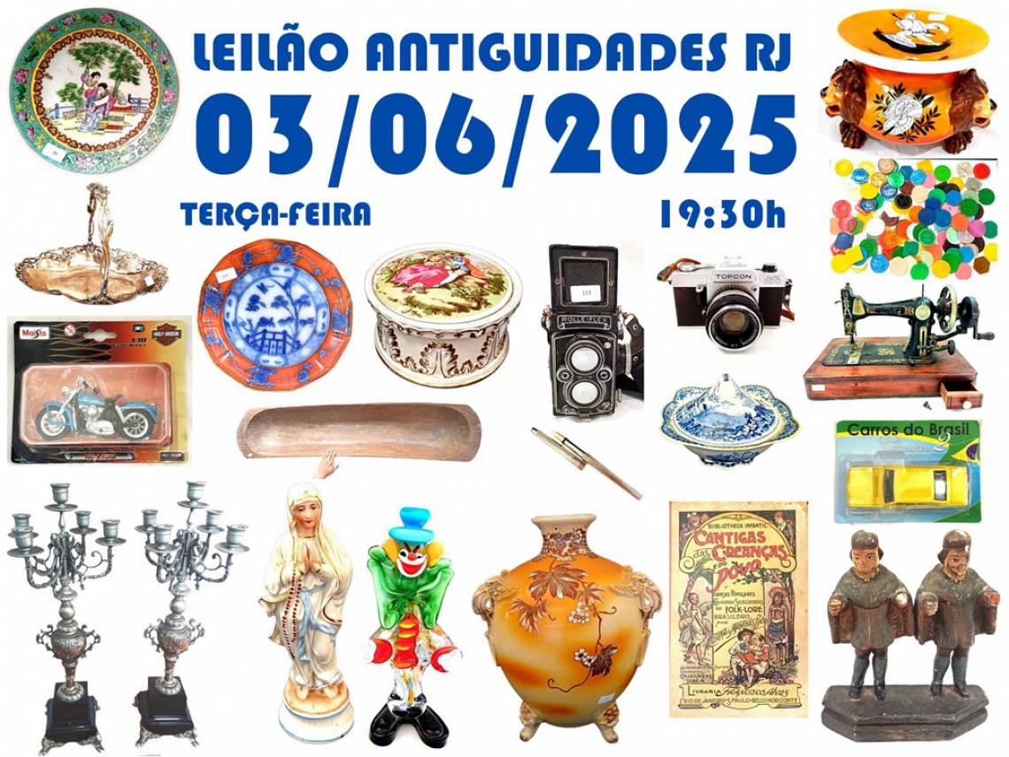 LEILÃO ANTIGUIDADES RJ