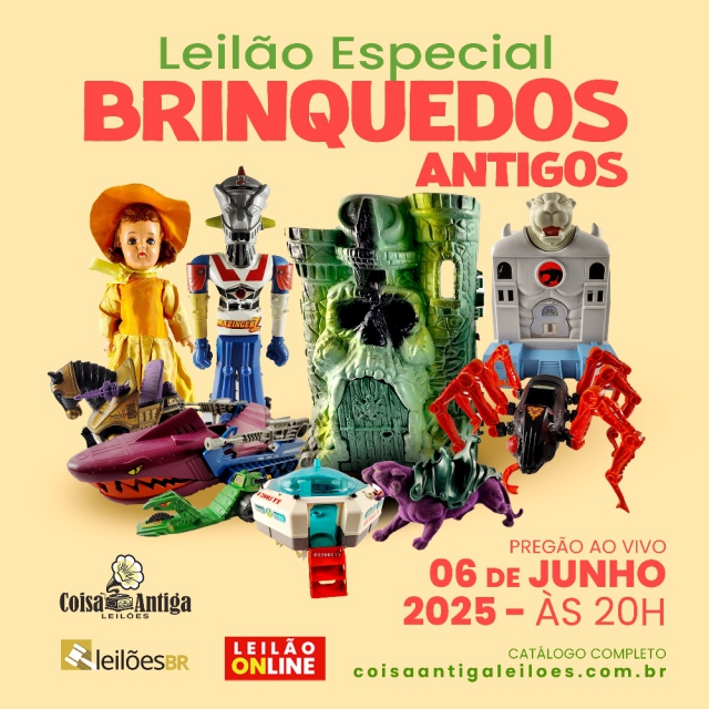 LEILÃO ESPECIAL DE BRINQUEDOS ANTIGOS