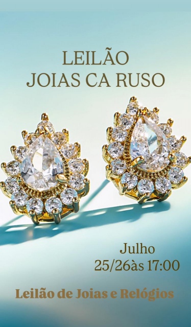 130º LEILÃO JOIAS CARUSO - JOIAS EM OURO 18 K E RELOGIOS E CANETAS  (VERMELHO )