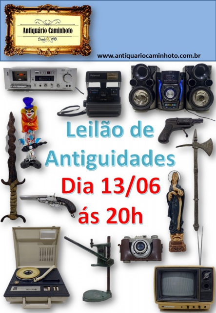 45º  LEILÃO ANTIQUARIO CAMINHOTO