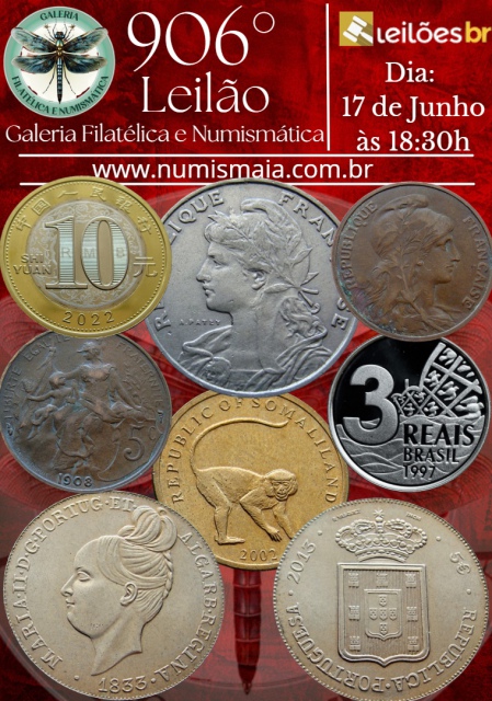906. Leilão Galeria Filatélica e Numismática