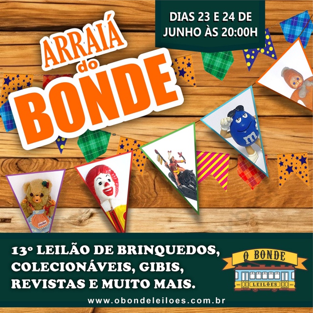 13º LEILÃO DE BRINQUEDOS, COLECIONÁVEIS, GIBIS, REVISTAS E MUITO MAIS.