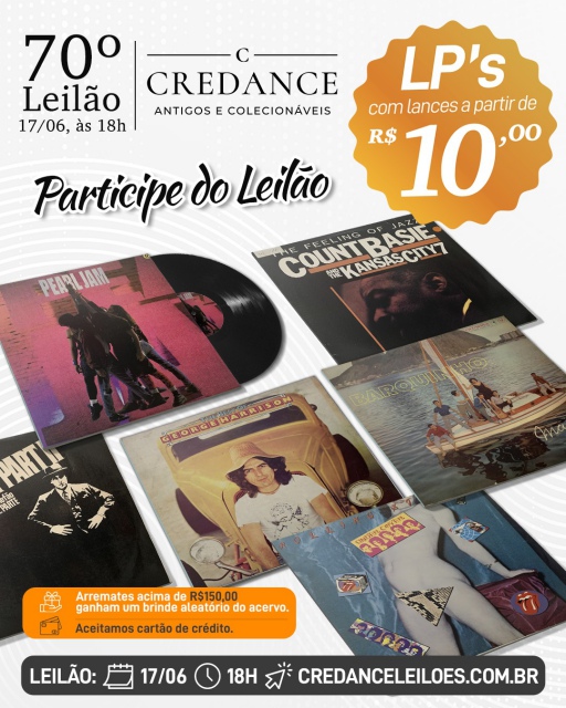 70º LEILÃO CREDANCE ANTIGOS E COLECIONÁVEIS:. VINIL MISCELÂNIA MUSICAL.