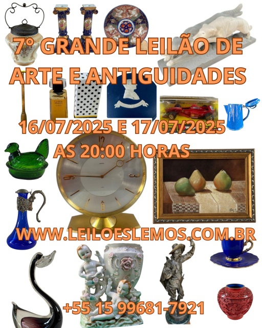 7 GRANDE LEILÃO DE ARTE E ANTIGUIDADES