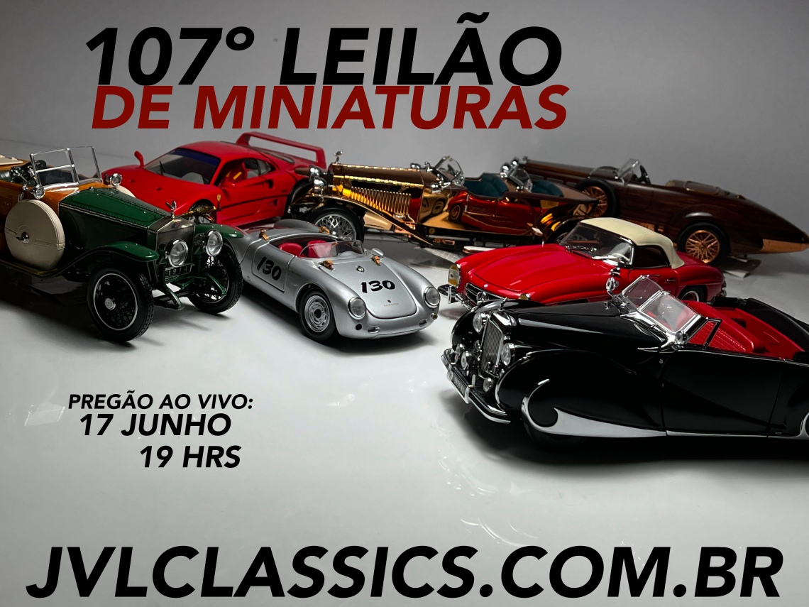 107º Leilão de Miniaturas JVL Classics - Miniaturas Vintage