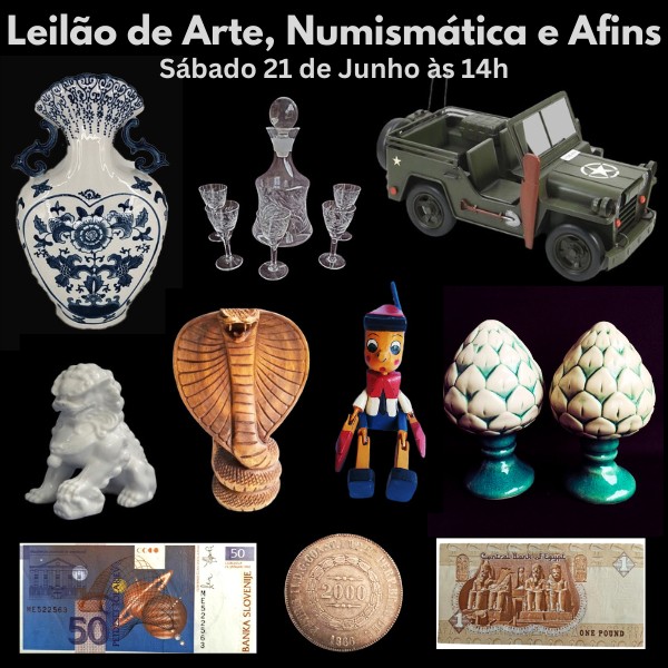 LEILÃO DE ARTE, NUMISMÁTICA E AFINS