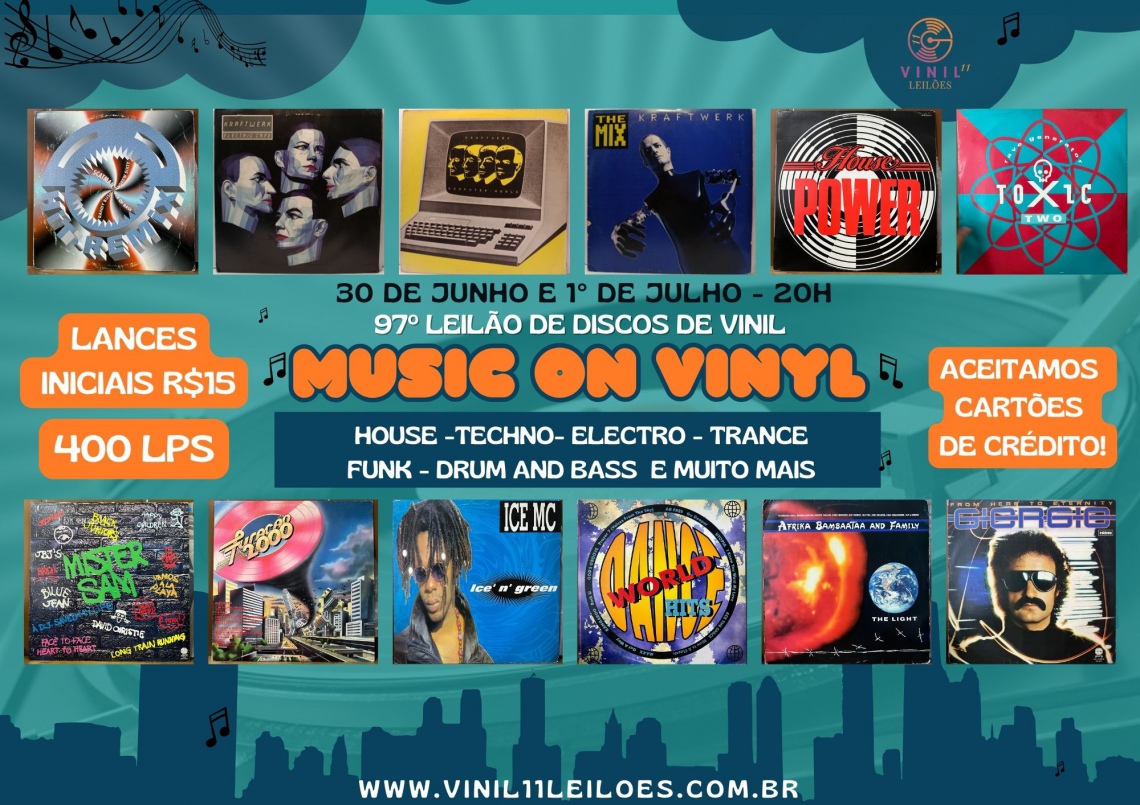 97º LEILÃO DE DISCO DE VINIL - MUSIC ON VINYL