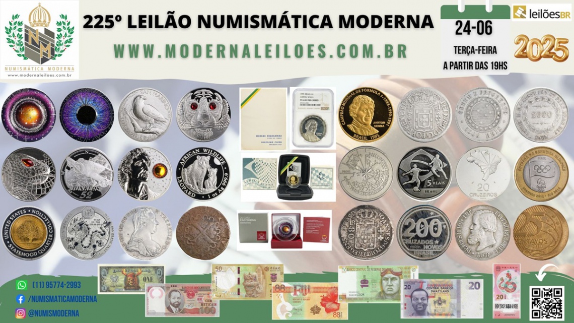225º LEILÃO NUMISMÁTICA MODERNA