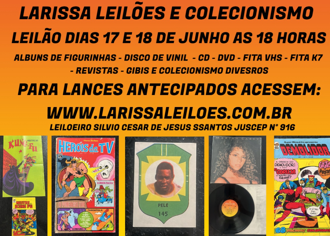 LEILÃO DE COLECIONISMO E ANTIGUIDADES