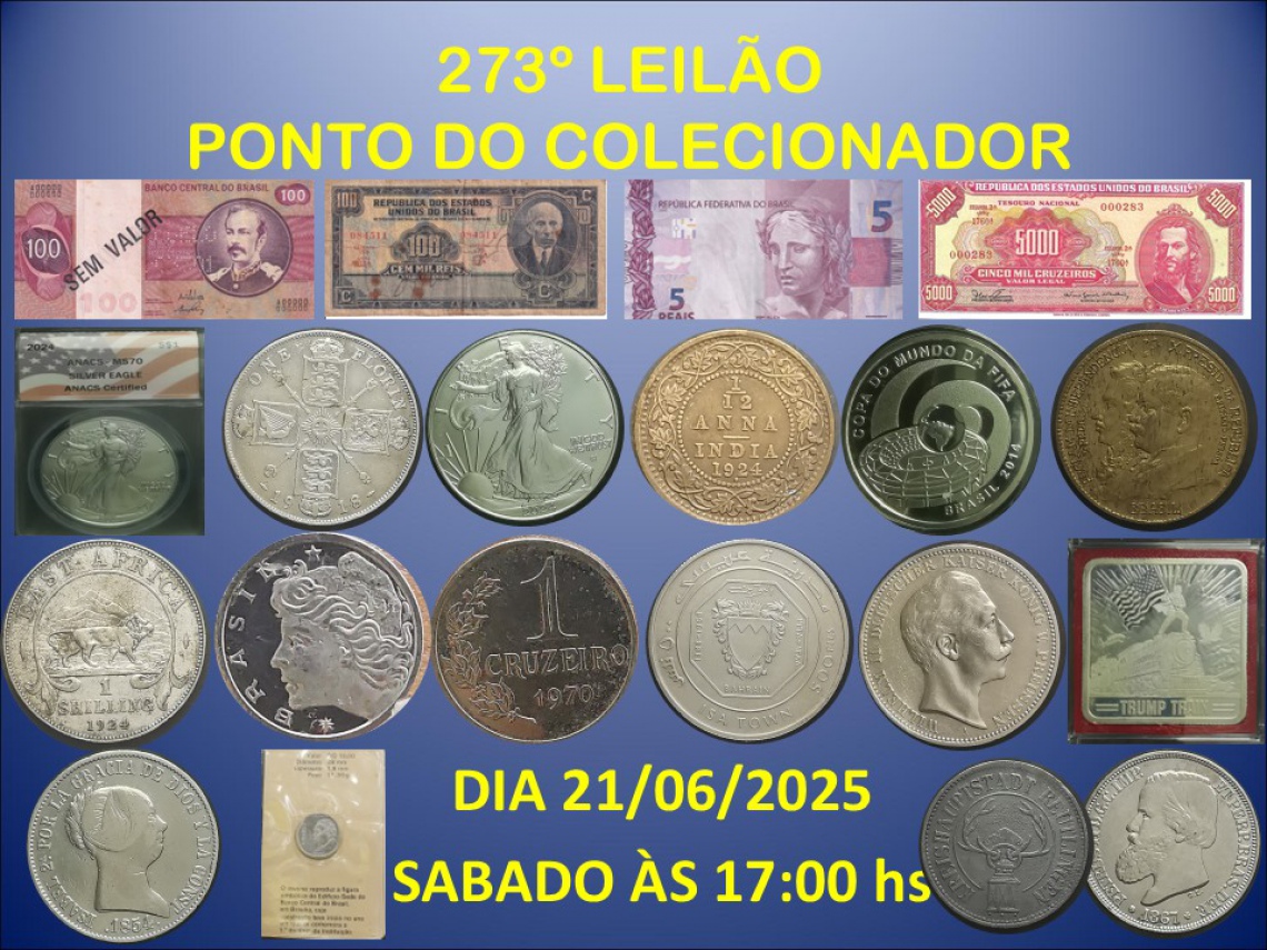 273º LEILÃO PONTO DO COLECIONADOR